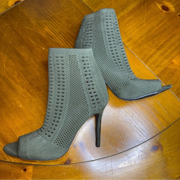 Anne Michelle Olive High Heel Booties - Picture 5 of 9